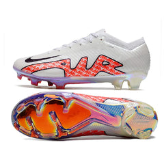 Chuteira Campo FG Nike Zoom Mercurial Vapor 15 Elite Disruption Pack Preta e Branca