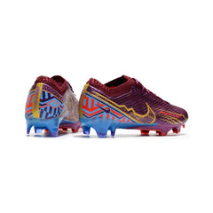 Chuteira Campo FG Nike Zoom Mercurial Vapor 15 Elite Roxa Mbappe Pack Infantil