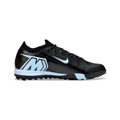Chuteira Society TF Nike Zoom Mercurial Vapor 16 Elite Preta e Branca Infantil