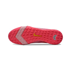 Chuteira Society TF Nike Zoom Mercurial Vapor 16 Elite Rosa-Clara Infantil