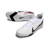 Chuteira Society TF Nike Zoom Mercurial Vapor 16 Pro Branca Vermelha e Preta