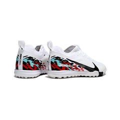 Chuteira Society TF Nike Zoom Mercurial Vapor 16 Pro Branca Vermelha e Preta