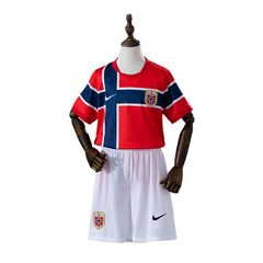 Camisa de Futebol Norway + Shorts Kit Nike 2026 Principal - Kit Infantil