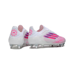 Chuteira Campo Molhado SG Adidas F50 Primeknit Elite Branca e Rosa