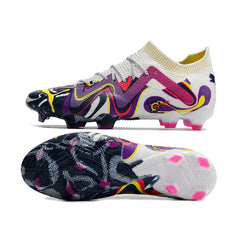 Chuteira Campo FG Puma Future Ultimate Pack Creativity Preta e Amarela