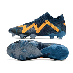 Chuteira Campo FG Puma Future Ultimate Pack DNA Preta e Branca