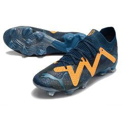 Chuteira Campo FG Puma Future Ultimate Pack DNA Preta e Branca