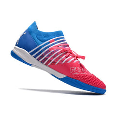 Chuteira Futsal IC Puma Future Z 1.3 Azul e Rosa