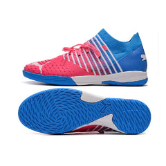 Chuteira Futsal IC Puma Future Z 1.3 Azul e Rosa