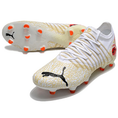 Chuteira Campo FG Puma Future Z 1.3 Pack Liberdade Preta e Azul