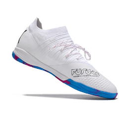 Chuteira Futsal IC Puma Future Z 1.3 Branca Azul e Rosa