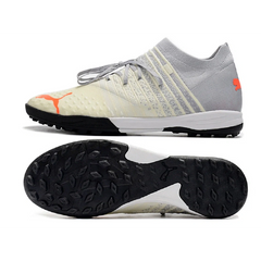 Chuteira Society TF Puma Future Z 1.3 Branca and Cinza