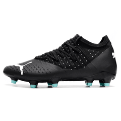 Chuteira Puma Future Z 1.3 FG Preta e Azul Claro - VN Esportes