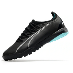 Chuteira Society TF Puma Ultra Ultimate Preta e Azul