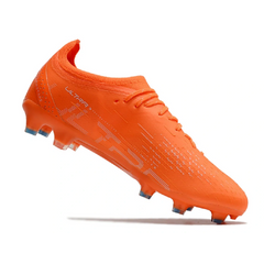 Chuteira Campo FG Puma Ultra Ultimate Pack Supercharge Preta e Amarela