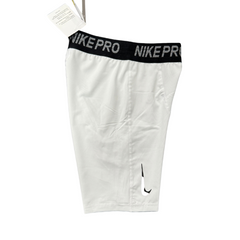 White Nike Second Skin Shorts