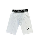 White Nike Second Skin Shorts