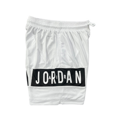 White and Black Jordan Shorts