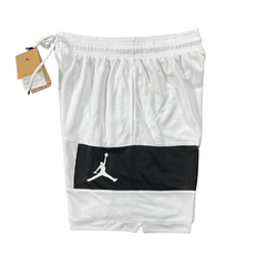 White and Black Jordan Shorts