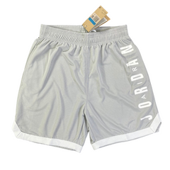 Gray and White Jordan Shorts