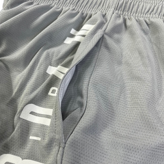 Gray and White Jordan Shorts
