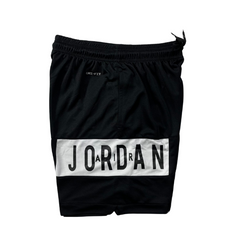 Black and White Jordan Shorts