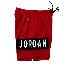 Shorts Jordan Vermelho e Preto