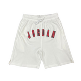 White and Red Jordan Shorts