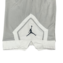 Gray and White Jordan Shorts