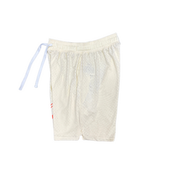 Beige and Red Nike Shorts