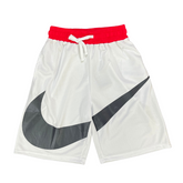 Shorts Nike Branco, Vermelho e Cinza