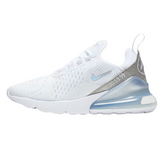 Tênis Nike Air Max 270 React Branco e Prata