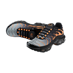 Nike Air Max Plus TN White, Black and Orange Sneakers