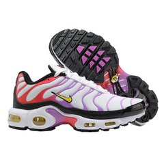 Tênis Nike Air Max Plus TN Branco, Vermelho e Roxo