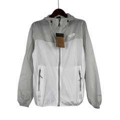 Jaqueta Corta-Vento The North Face Branca e Cinza