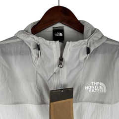 Jaqueta Corta-Vento The North Face Branca e Cinza