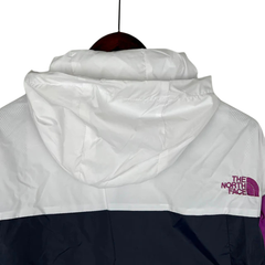 Jaqueta Corta-Vento The North Face Branca, Rosa e Azul