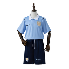 Camisa de Futebol Uruguay + Shorts Kit Nike 2026 Principal - Kit Infantil