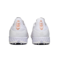 Chuteira Society TF Adidas F50 Coral Blaze Branca Infantil