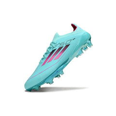 Chuteira Campo FG Adidas F50+ Elite Azul e Rosa