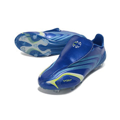 Chuteira Campo FG Adidas F50 Sem Cadarço Elite Azul