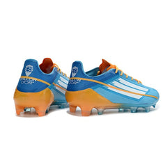 Chuteira Campo FG Adidas F50 Elite Azul, Oange e Branco