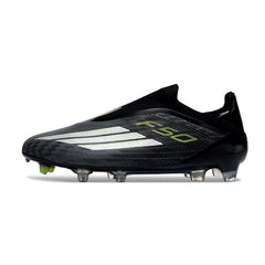 Chuteira Campo FG Adidas F50 Elite Sem Cadarço Preto e Branco