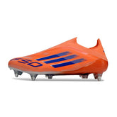 Chuteira Campo Molhado SG Adidas F50 Elite Sem Cadarço Pack Coral Blaze