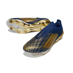 Chuteira Campo FG Adidas F50+ Elite Sem Cadarço Pack Dembele Ballon d'Or