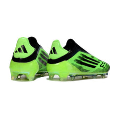 Chuteira Campo FG Adidas F50 Elite Sem Cadarço Verde e Preta