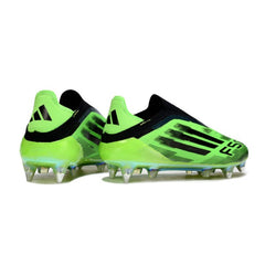 Chuteira Campo Molhado SG Adidas F50 Elite Sem Cadarço Verde e Preta