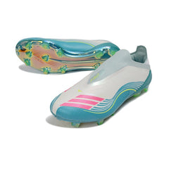 Chuteira Campo FG Adidas F50 Elite Sem Cadarço Pack Messi Aurora Radiante