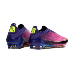 Chuteira Campo FG Adidas F50 Elite Sem Cadarço Rosa e Roxa