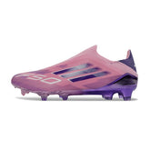 Chuteira Campo FG Adidas F50 Elite Sem Cadarço Roxa Infantil